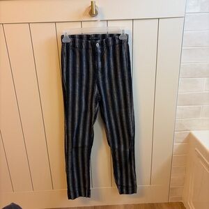 Brandy Melville black and gray Striped Pants